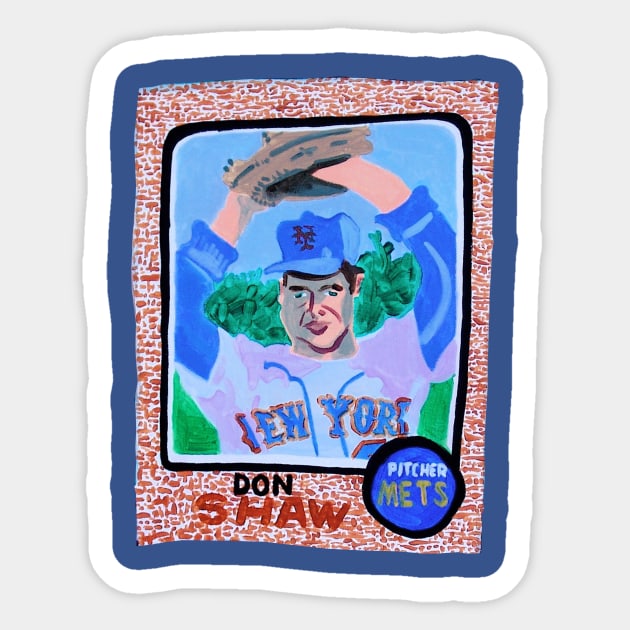 Don Shaw Baseball Card Sticker by SPINADELIC